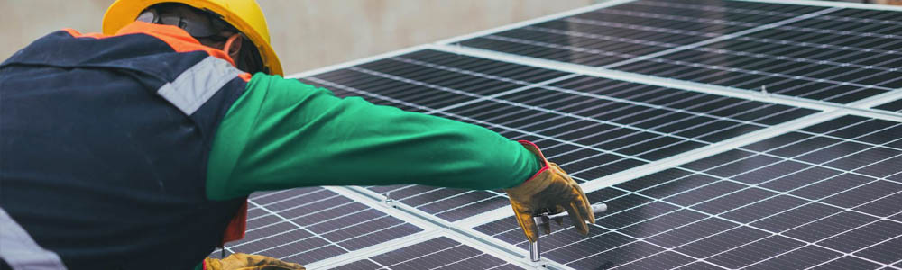 panneaux solaires sans support
