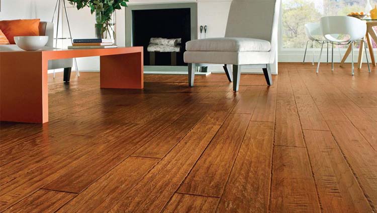 parquet flottant dans salon